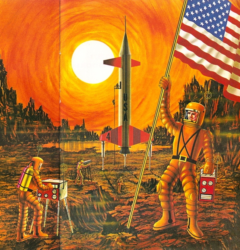 Illustration for article titled Gambling Horses And The Soviet Mars Colonies: 20 Retro-futuristic Visions Of The Red Planet